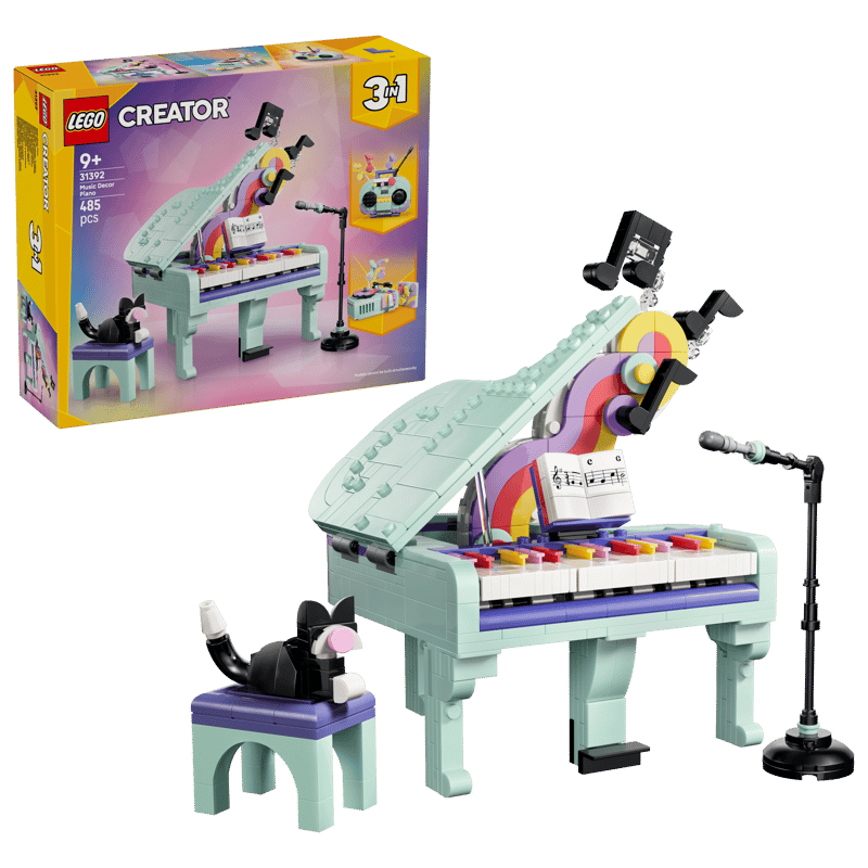 LEGO CREATOR - PIANOFORTE DECORATIVO CON GATTO - 31392 - babykid
