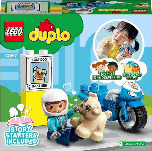 LEGO DUPLO TOWN - MOTOCICLETTA DELLA POLIZIA - 10967 - babykid