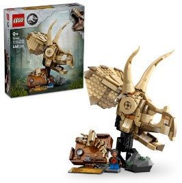 LEGO - JURASSIC WORLD - FOSSILI DI DINOSAURO: TESCHIO DI TRICERATOPO - 76969 - babykid