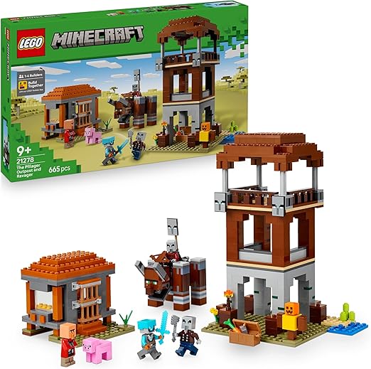 LEGO - MINECRAFT - L’AVAMPOSTO DEL SACCHEGGIATORE E PREDONE - 21278 - babykid