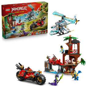 LEGO - NINJAGO - BATTAGLIA ALLA CASA SULL’ALBERO CON VEICOLO NINJA - 71857 - babykid