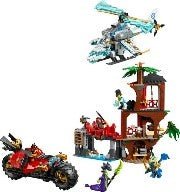 LEGO - NINJAGO - BATTAGLIA ALLA CASA SULL’ALBERO CON VEICOLO NINJA - 71857 - babykid