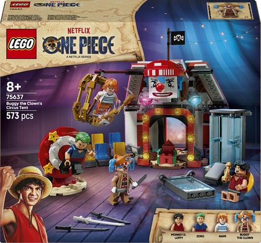 LEGO ONE PIECE - LA TENDA DEL CIRCO DI BAGY IL CLOWN - 75637 - babykid