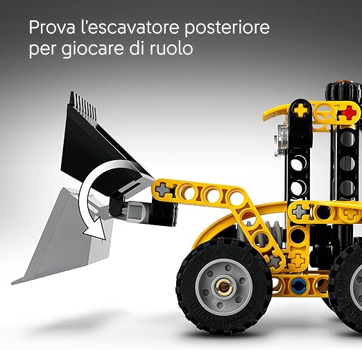 LEGO - TECHNIC - SCAVATRICE A CUCCHIAIA ROVESCIA - 42197 - babykid