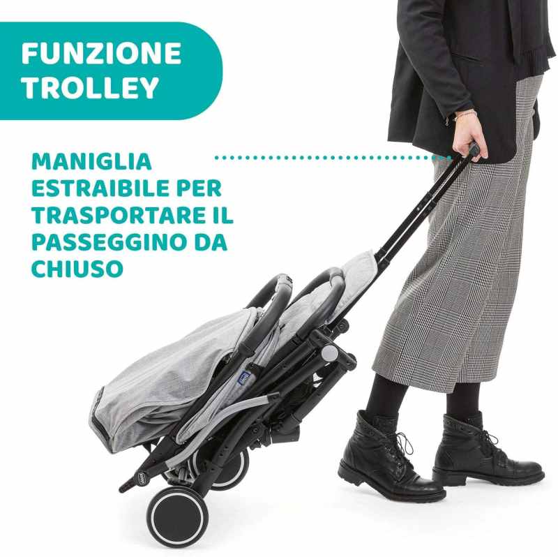 PASSEGGINO TROLLEYME LIGHT GREY - Babykid