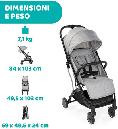 PASSEGGINO TROLLEYME LIGHT GREY - Babykid