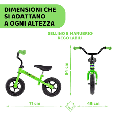GIOCO BALANCE BIKE - GREEN ROCKET