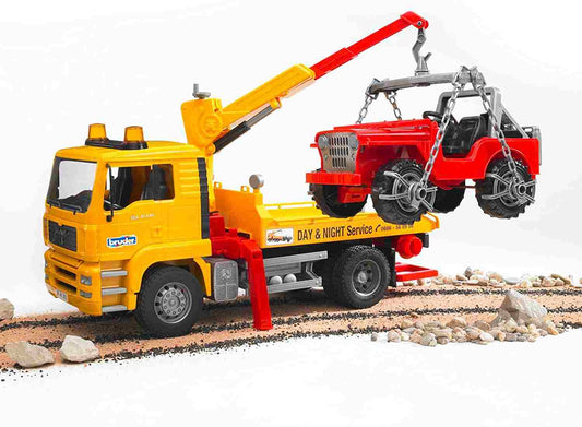 MAN TGA CAMION TRASPORTO JEEP