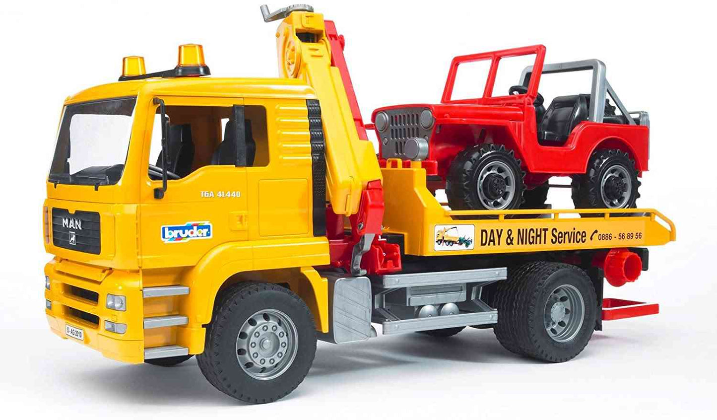 MAN TGA CAMION TRASPORTO JEEP