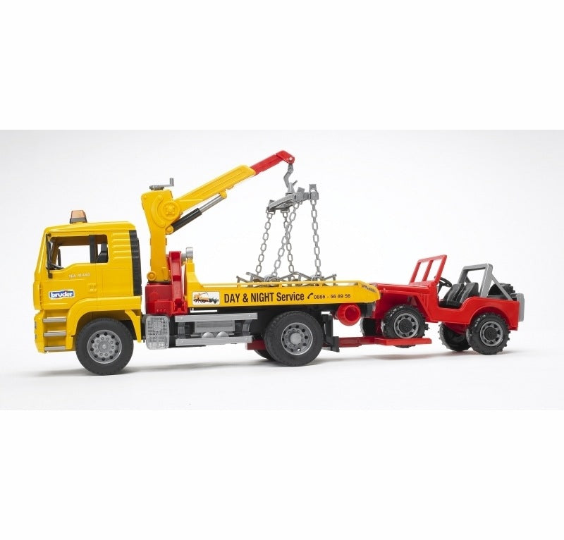 MAN TGA CAMION TRASPORTO JEEP