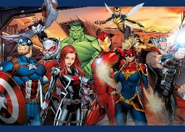 PUZZLE 60 GIANT PAVIMENTO - AVENGERS - Babykid