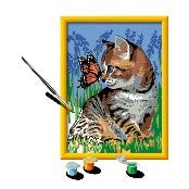 CREART SERIE D CLASSIC - GATTINO E FARFALLA