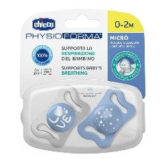 SUCCHIETTO MICRO' BLU SIL 0-2M 2PZ - Babykid