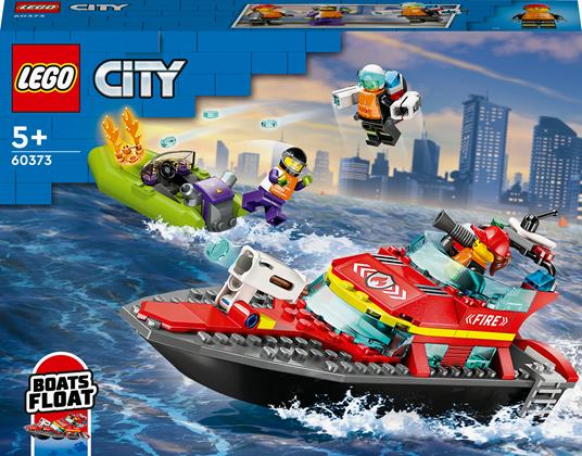 LEGO CITY FIRE - BARCA DI SOCCORSO ANTINCENDIO - 60373