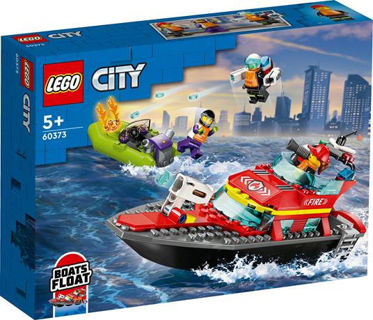 LEGO CITY FIRE - BARCA DI SOCCORSO ANTINCENDIO - 60373
