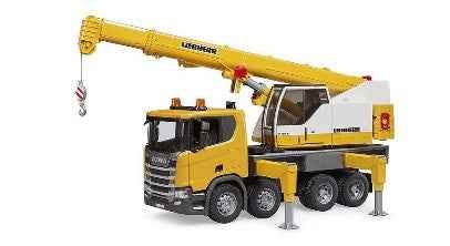 SCANIA SUPER 560R CAMION CON GRU LIEBHERR CON LUCI E SUONO  - 3571