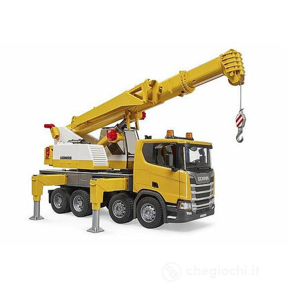 SCANIA SUPER 560R CAMION CON GRU LIEBHERR CON LUCI E SUONO  - 3571