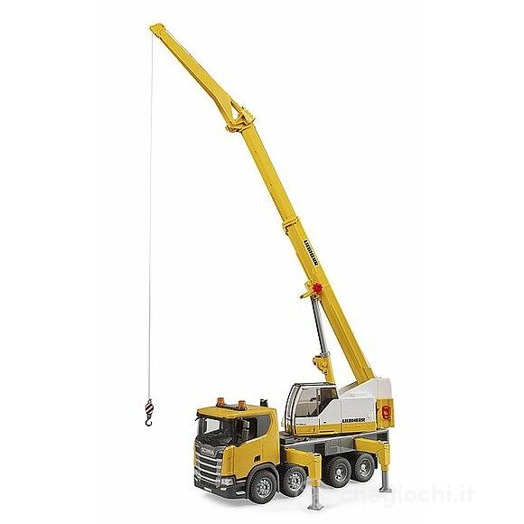 SCANIA SUPER 560R CAMION CON GRU LIEBHERR CON LUCI E SUONO  - 3571