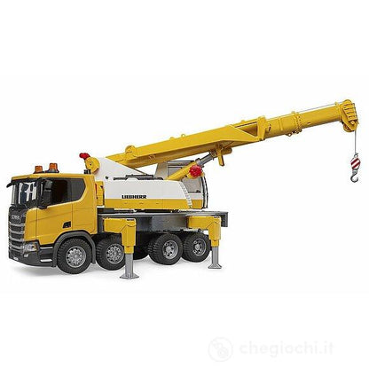 SCANIA SUPER 560R CAMION CON GRU LIEBHERR CON LUCI E SUONO  - 3571