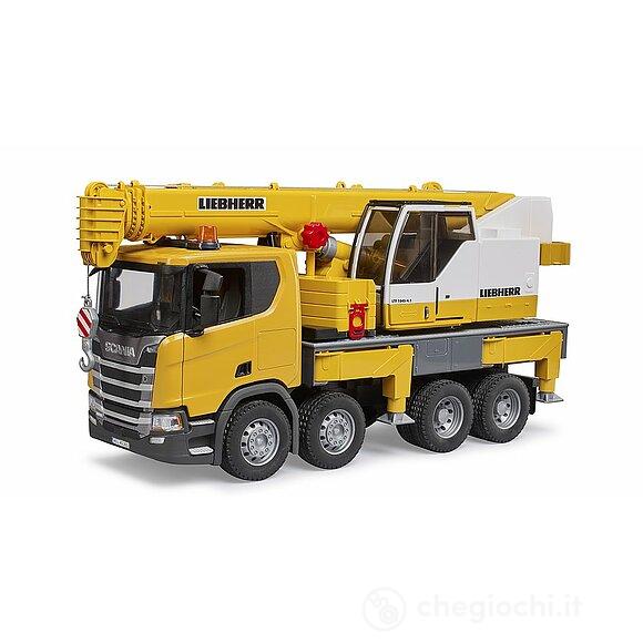 SCANIA SUPER 560R CAMION CON GRU LIEBHERR CON LUCI E SUONO  - 3571