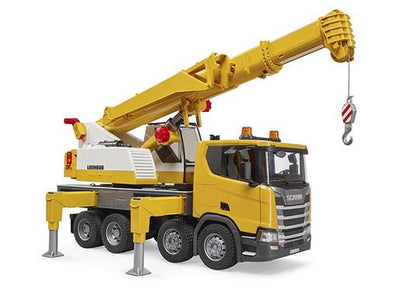 SCANIA SUPER 560R CAMION CON GRU LIEBHERR CON LUCI E SUONO  - 3571