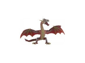 Drago Volante Rosso-Marrone