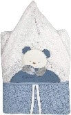 ACCAPPATOIO PONCHO SPUGNA COLORE CIELO - Babykid