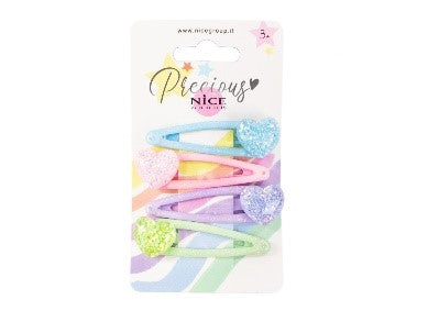 HEARTFUL HAIR CLIPS 4 PZ. - Babykid