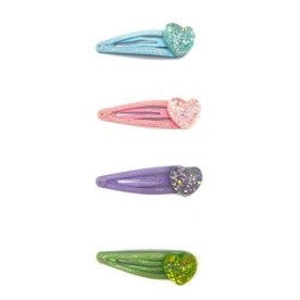 HEARTFUL HAIR CLIPS 4 PZ. - Babykid