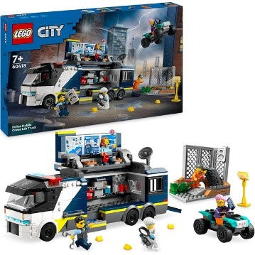 LEGO CITY POLICE - CAMION LABORATORIO MOBILE DELLA POLIZIA - 60418 - Babykid