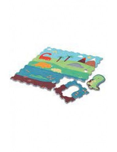 DINOSAURI puzzle componibile con figure estraibili (9 mattonelle) - Babykid