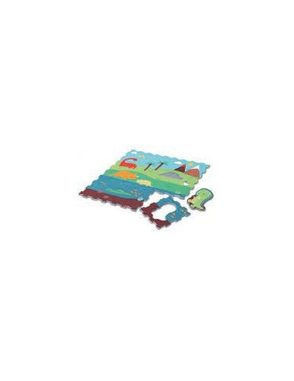 DINOSAURI puzzle componibile con figure estraibili (9 mattonelle) - Babykid