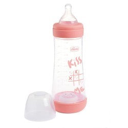 BIBERON PERFECT5 ROSA 300ML SIL 3FORI - Babykid