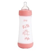 BIBERON PERFECT5 ROSA 300ML SIL 3FORI - Babykid