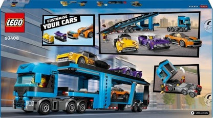 LEGO CITY BIG VEHICLES - CAMION TRASPORTATORE CON AUTO SPORTIVE - 60408 - Babykid
