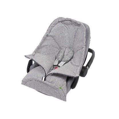 ACCO IN JERSEY MELANGE CM. 81 PER CARROZZINA E OVETTO AZZURRO MELANGE - Babykid