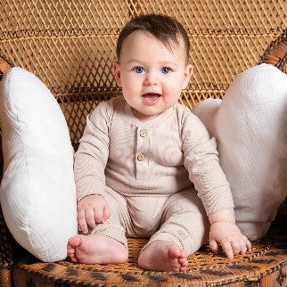 SET PANTALONI+BODY MANICA LUNGA COTON IGATO 6-12 M GRIGIO