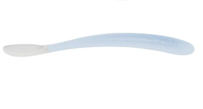 CUCCHIAIO IN SILICONE 6M+ GRIGIO CON CASE - Babykid