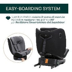 SEGGIOLINO AUTO UNICO EVO IS GREY BLACK
