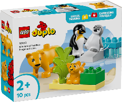 LEGO DUPLO TOWN - FAMIGLIE DI ANIMALI: PINGUINI E LEONI - 10442