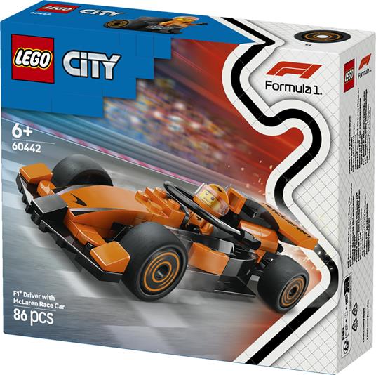 LEGO CITY FORMULA 1 - PILOTA E MONOPOSTO MCLAREN F1 - 60442