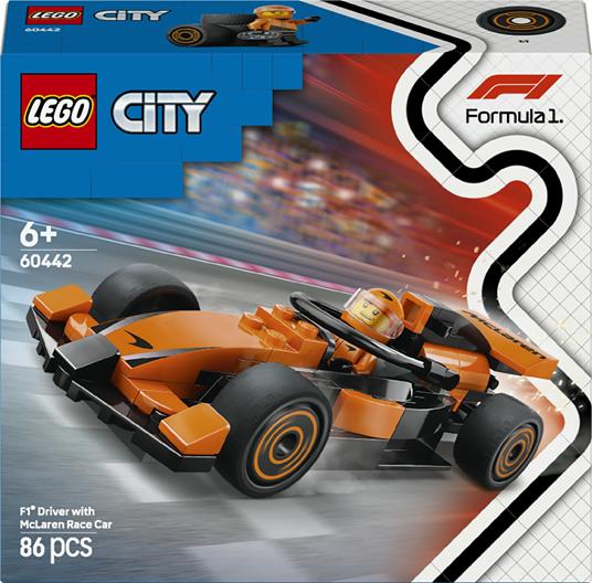 LEGO CITY FORMULA 1 - PILOTA E MONOPOSTO MCLAREN F1 - 60442