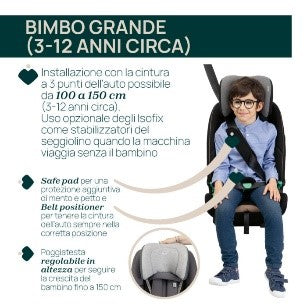 SEGGIOLINO AUTO SEAT&GO IS GLAM GREY