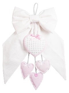 FIOCCO BIANCO DETTAGLI ROSA