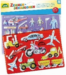 STENCIL MEZZI DI TRASPORTO E PERSONE