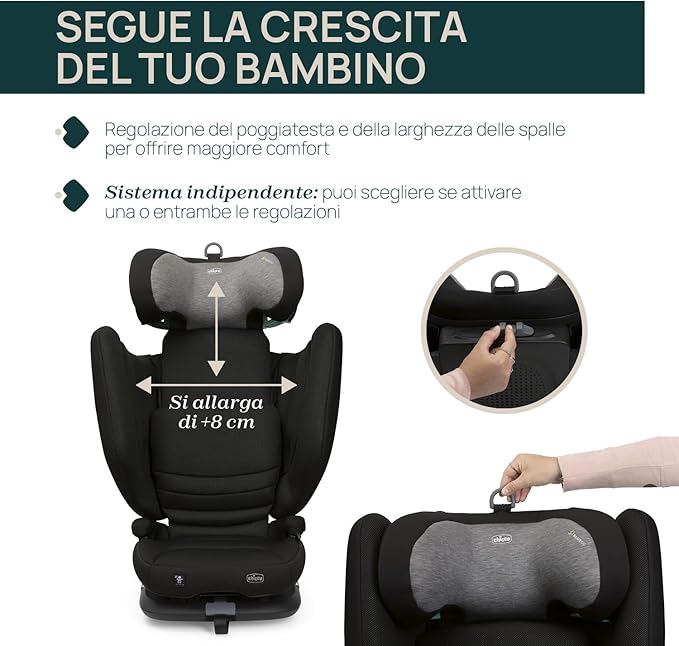 SEGGIOLINO AUTO FOLD&GO S POSH BLACK