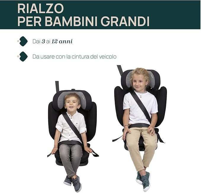 SEGGIOLINO AUTO FOLD&GO S POSH BLACK
