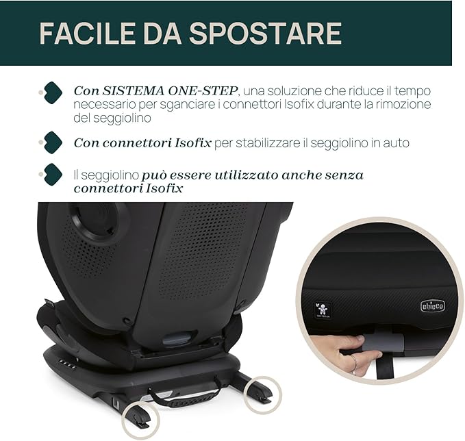 SEGGIOLINO AUTO FOLD&GO S POSH BLACK