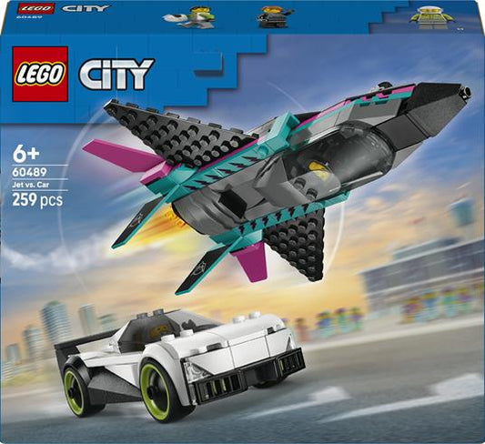 LEGO CITY GREAT VEHICLES - JET CONTRO AUTO SPORTIVA - 60489
