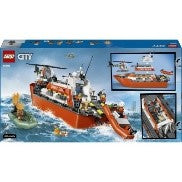 LEGO CITY EXPLORATION - MOTOSCAFO DI SOCCORSO ED ELICOTTERO DELLA GUARDIA COSTIE